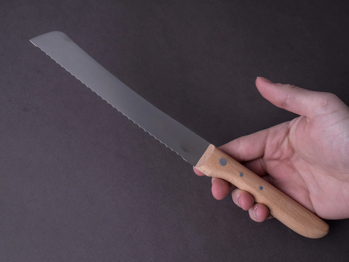 Windmühlenmesser - Bread Saw - Stainless - 190mm - Copper & Beechwood Handle - Image 6