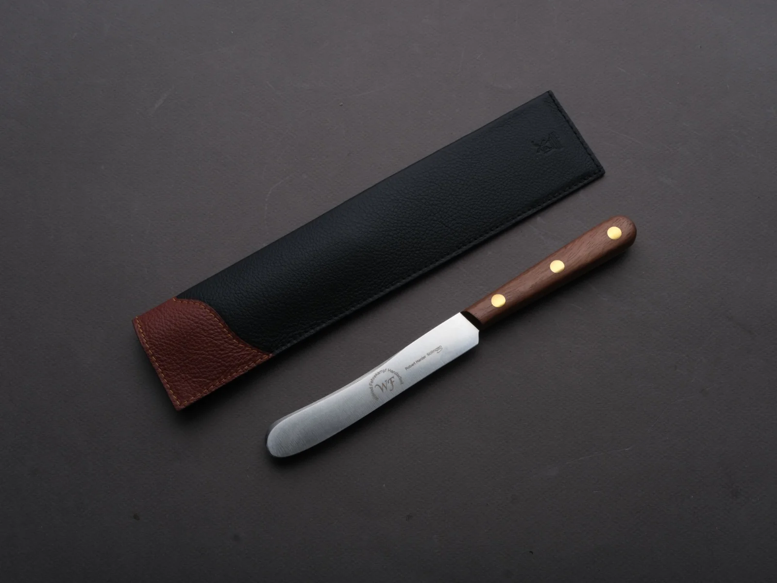 Windmühlenmesser - Buckel (Table/Utility Knife) - Fehrekampf - Stainless - 115mm - Walnut Handle