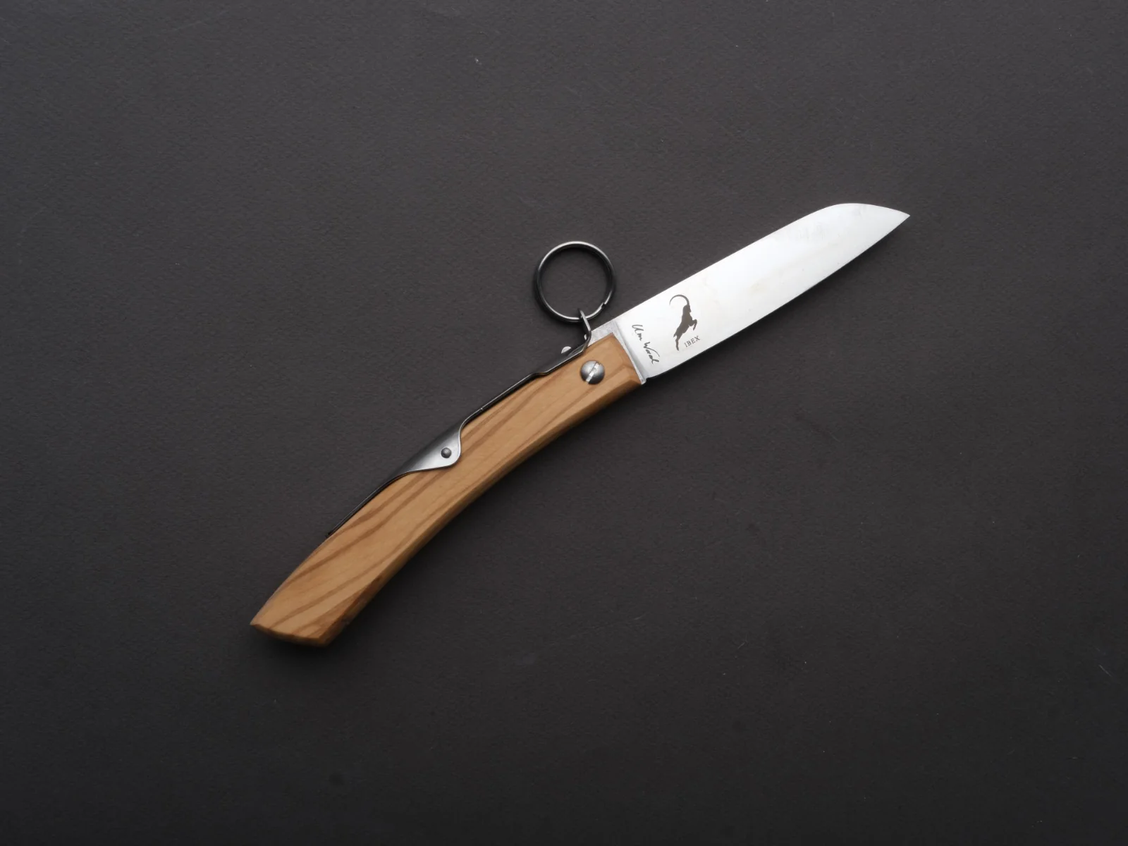 Windmühlenmesser - Folding - Ibex - Nail Nick - X50CrMoV15 - 100mm - Olive Wood - Image 2