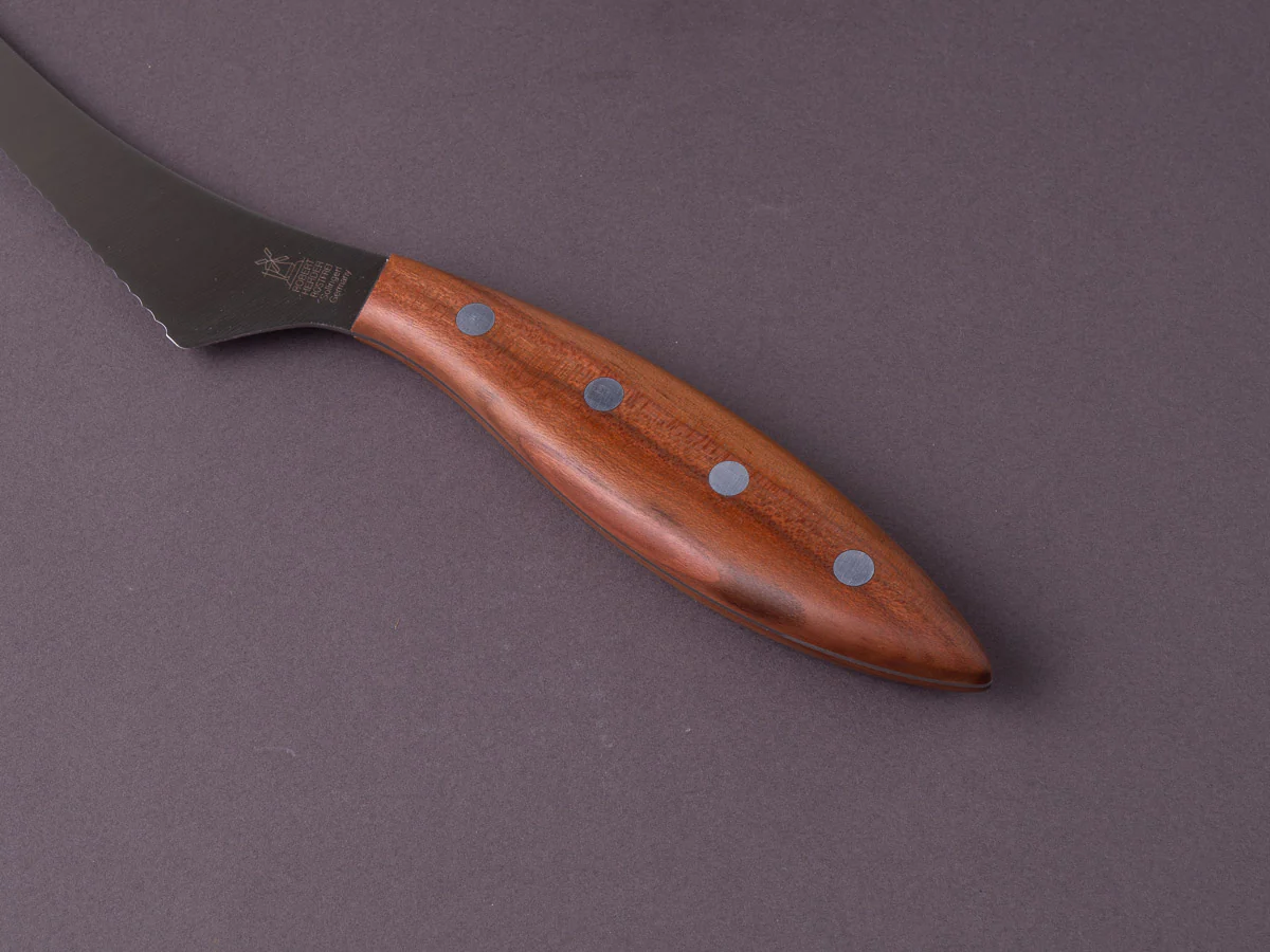 Windmühlenmesser - Fromago Series - Stainless - Soft Cheese Knife w/ Forked Tip - Plumwood Handle - Image 2