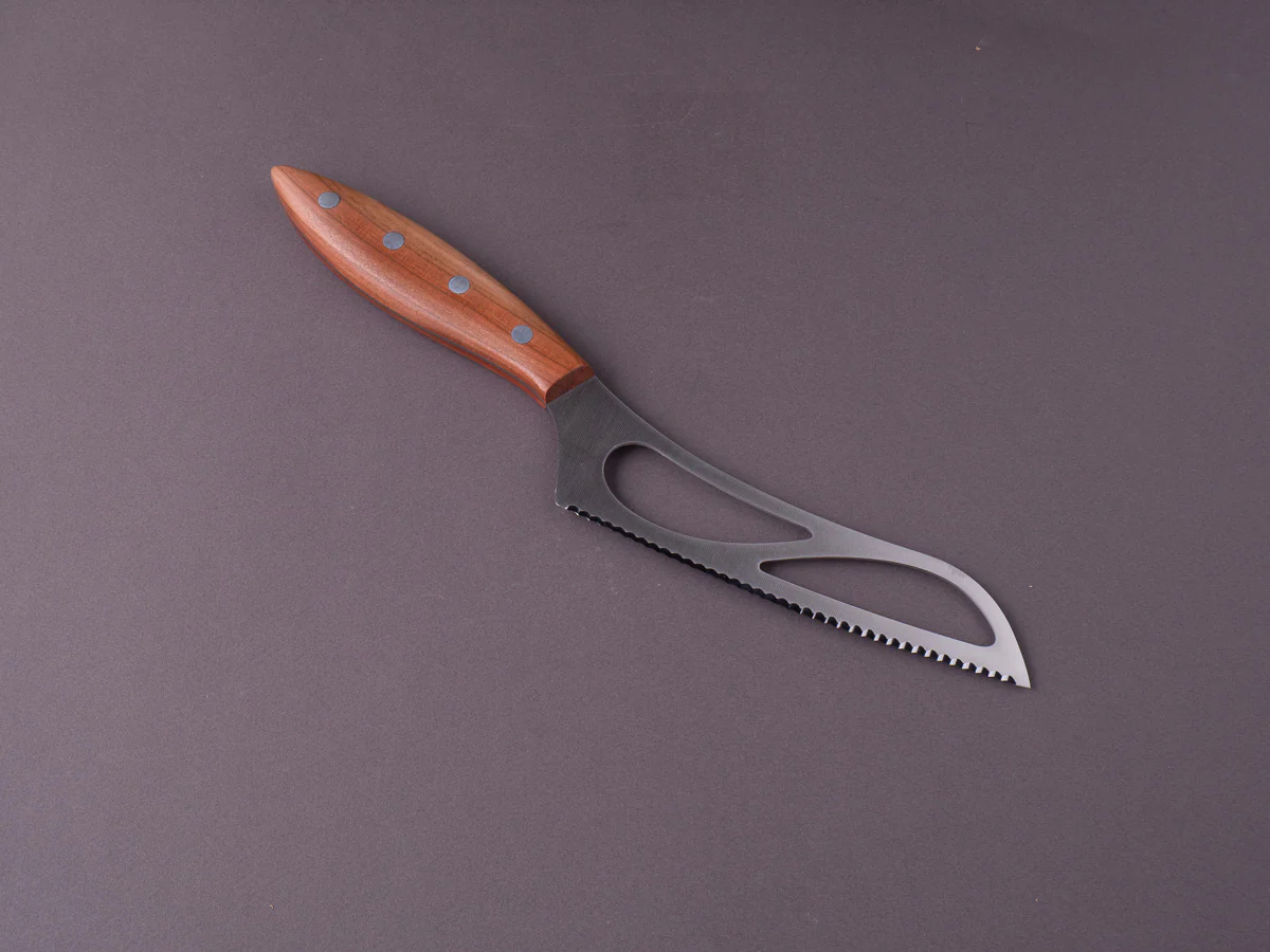 Windmühlenmesser - Fromago Series - Stainless - Universal Cheese Knife w/ Holes - Plumwood Handle