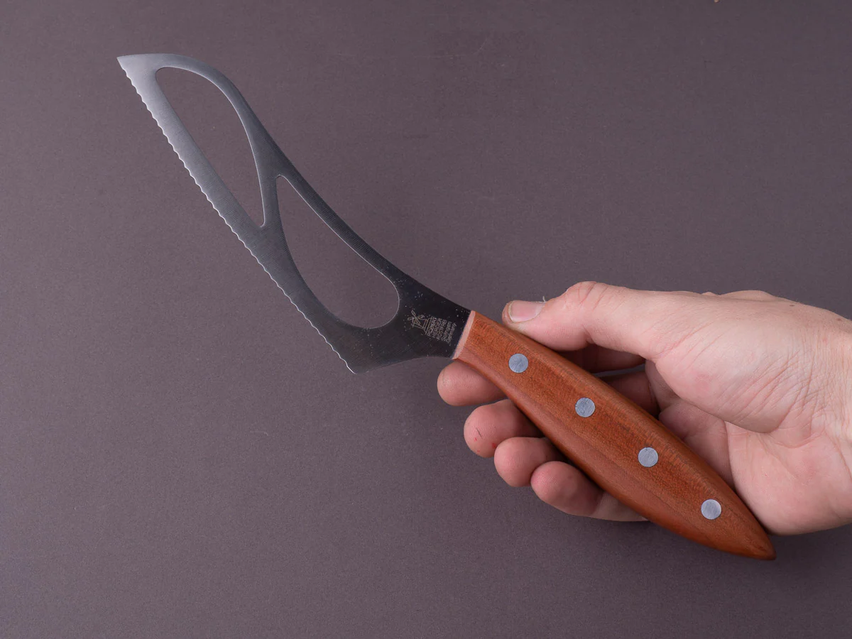 Windmühlenmesser - Fromago Series - Stainless - Universal Cheese Knife w/ Holes - Plumwood Handle - Image 3