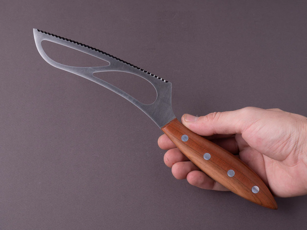 Windmühlenmesser - Fromago Series - Stainless - Universal Cheese Knife w/ Holes - Plumwood Handle - Image 4