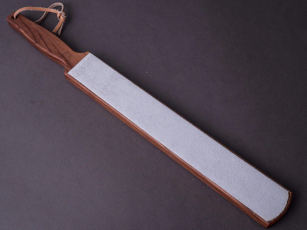Windmühlenmesser - Dual Sided Paddle Strop - Diamantine Loaded Suede & Bare Leather - Image 2