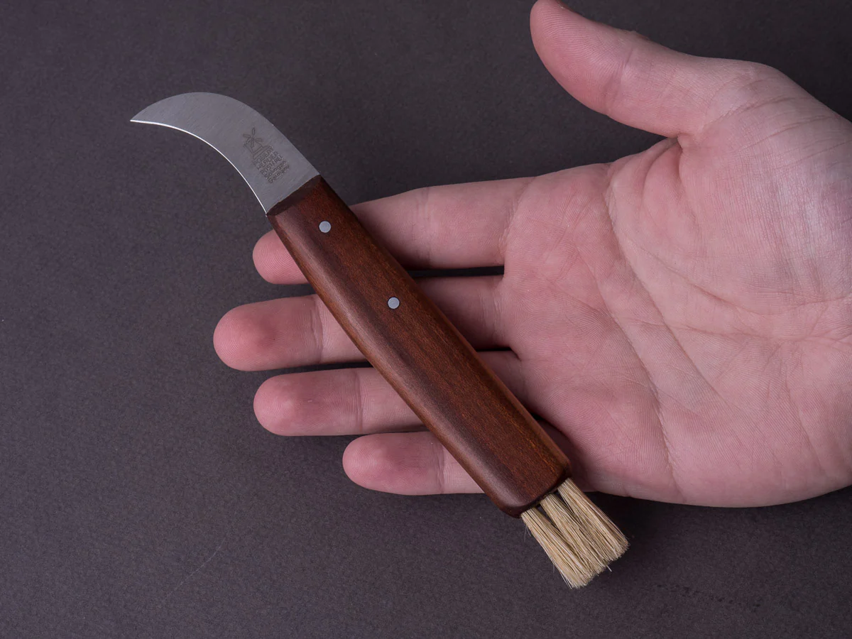 Windmühlenmesser - Mushroom Forager - Stainless - 45mm - With Brush - Image 7