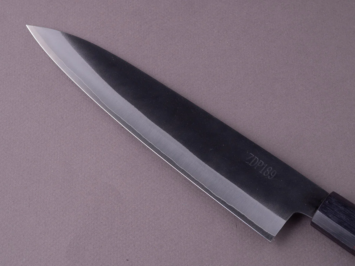 Yoshida Hamono - ZDP189 - Kurouchi - Gyuto - 210mm - Rosewood Handle - Image 4