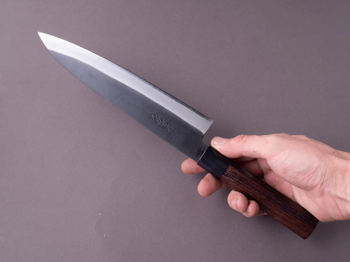 Yoshida Hamono - ZDP189 - Kurouchi - Gyuto - 210mm - Rosewood Handle - Image 7