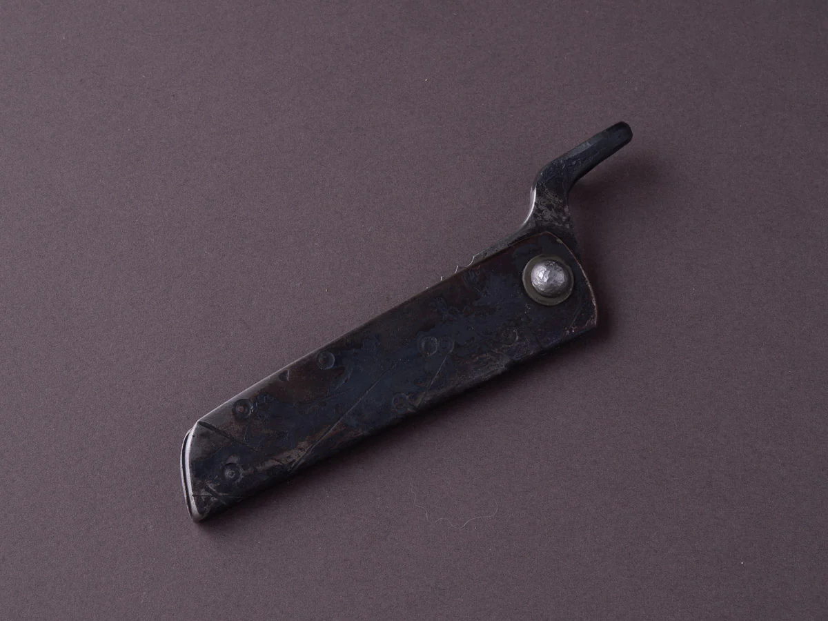 Zay Knives - Folding Knife - Higonokami - 1084 Carbon - 60mm - Stainless Handle - No. 1 - Image 3