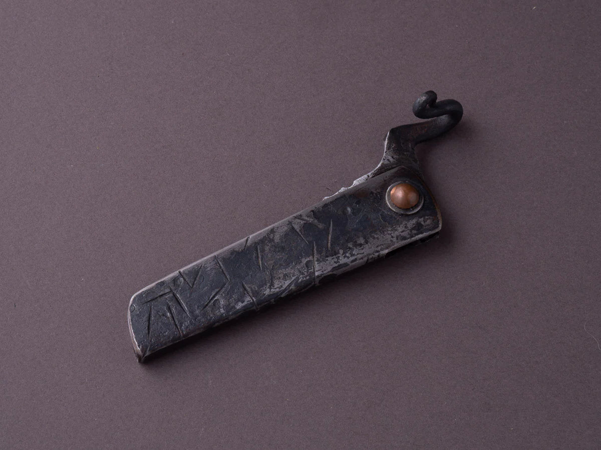Zay Knives - Folding Knife - Higonokami - 1084 Carbon - 70mm - Stainless Handle - No. 5 - Image 3